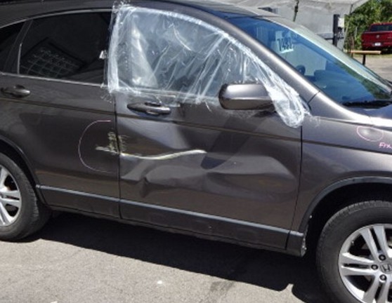 Honda Before Repair — Cosmetic Auto Chicago